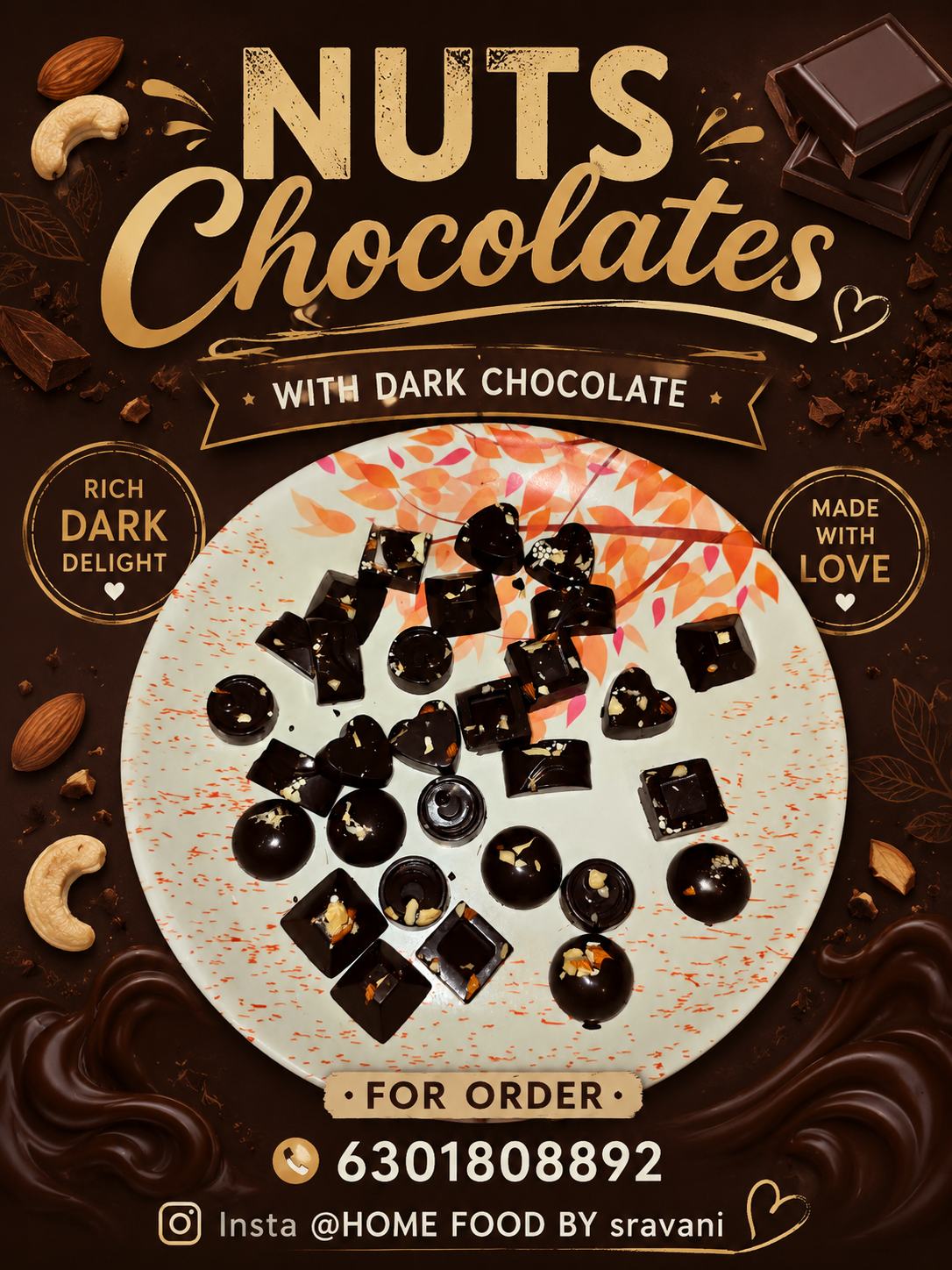 Nuts chocolate Dark chocolate